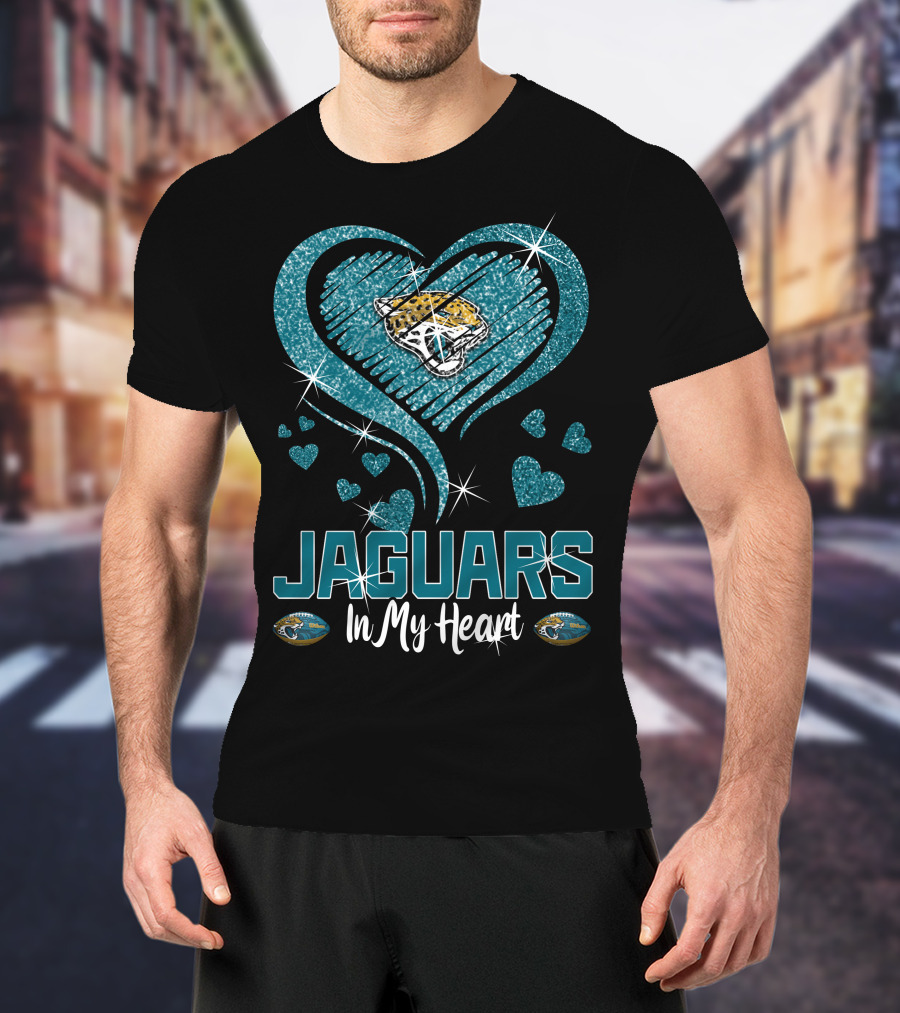 Jaguars In My Heart Jacksonville T-Shirt