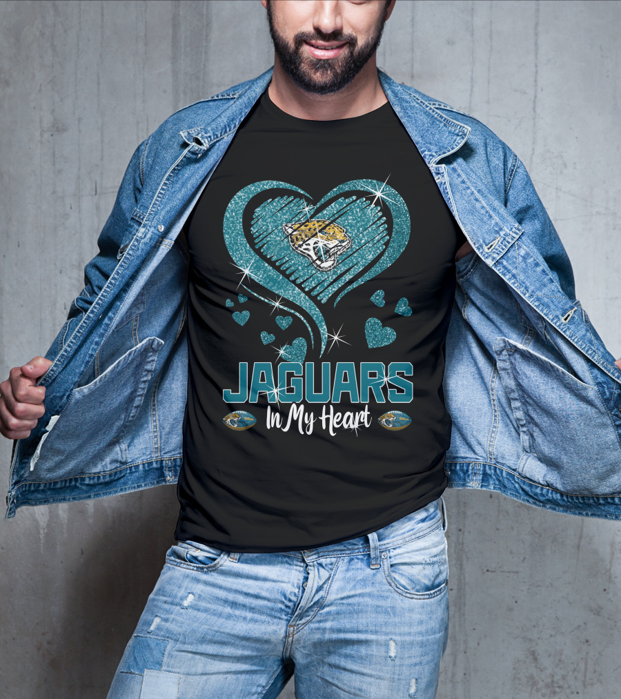 Jaguars In My Heart Jacksonville T-Shirt