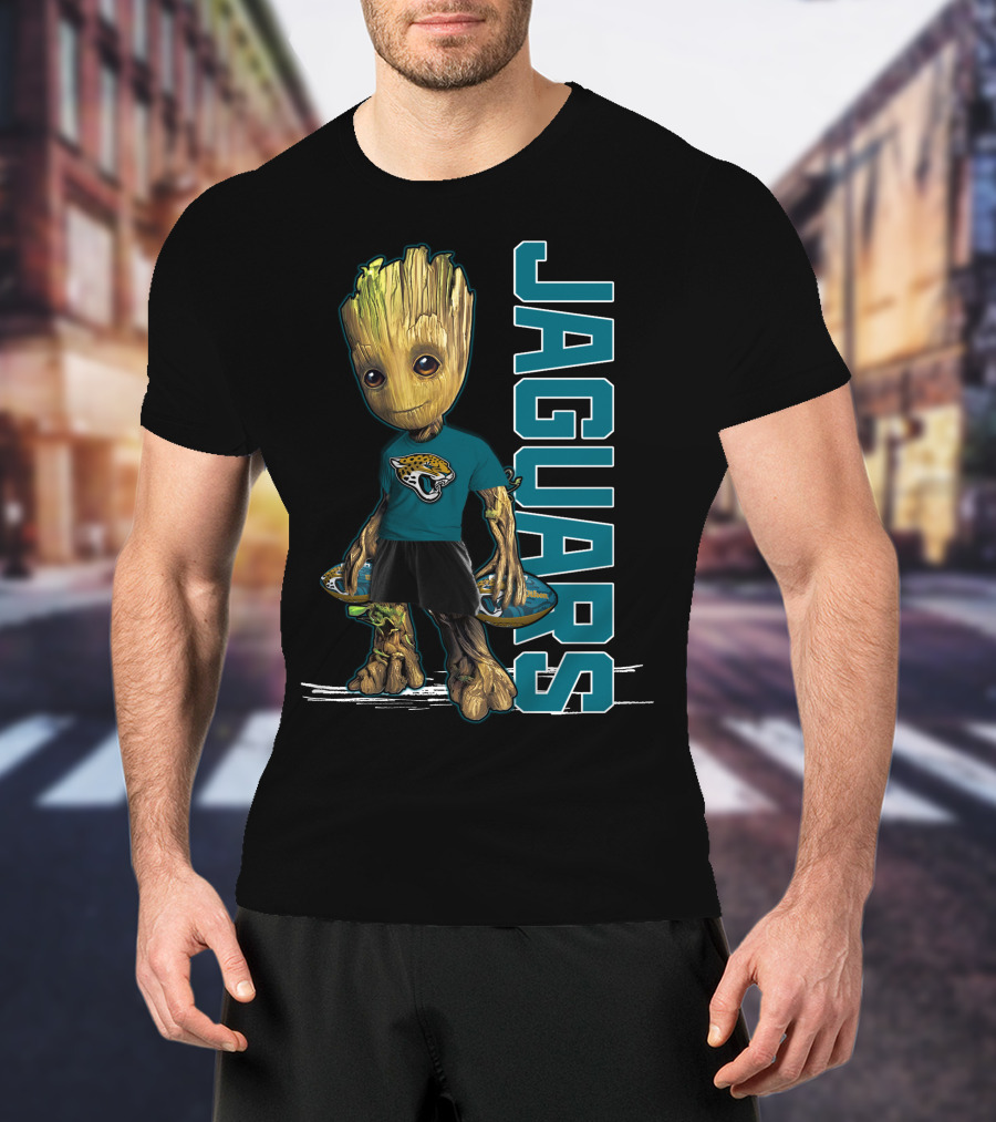 Groot Jacksonville Jaguars Fan Character Football T-Shirt
