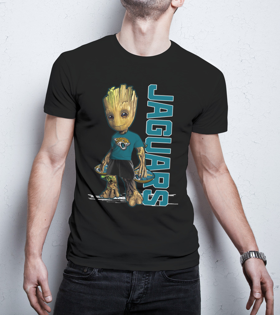Groot Jacksonville Jaguars Fan Character Football T-Shirt