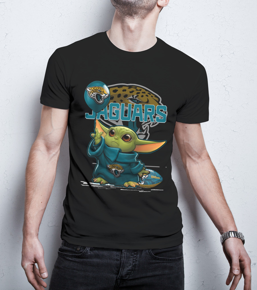 Jacksonville Jaguars Yoda Balloon Wilson Football T-Shirt