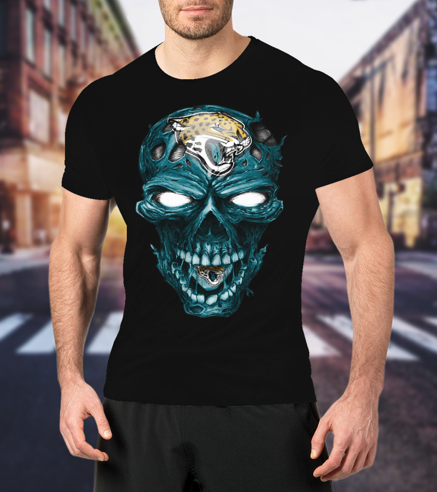 Skull Jacksonville Jaguars T-Shirt