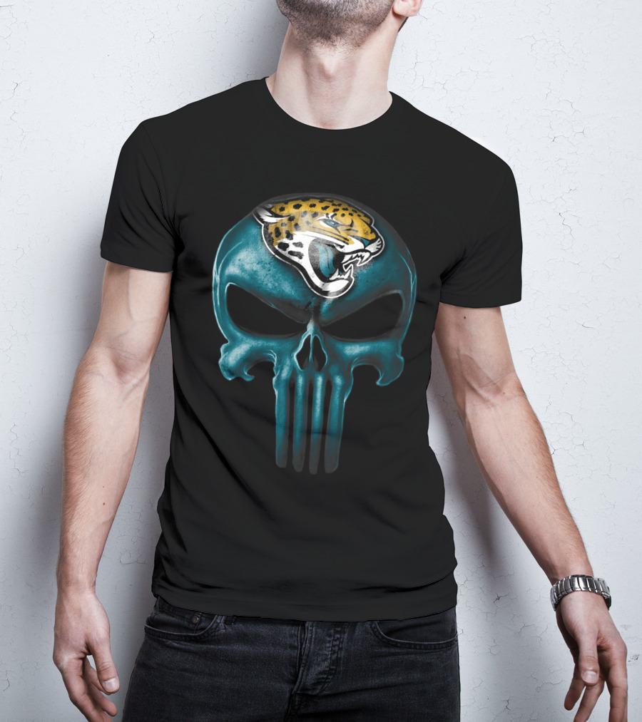 Skull Jacksonville Jaguars Punisher T-Shirt