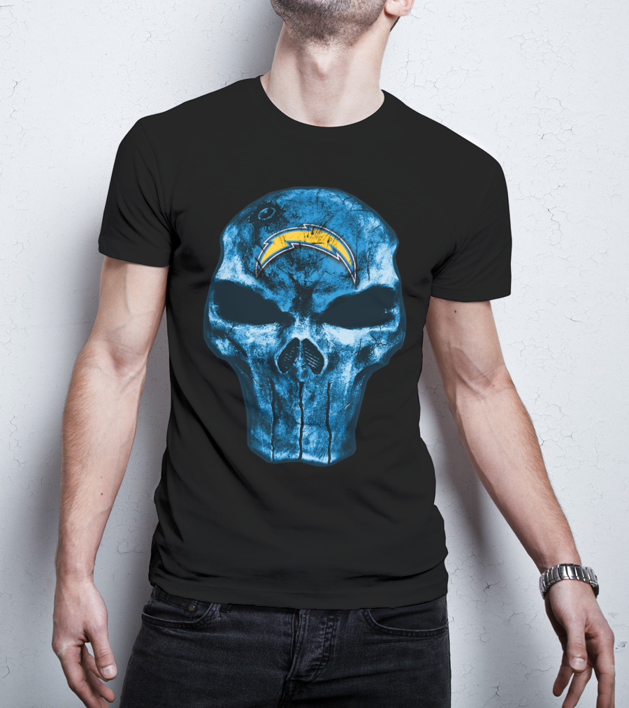Los Angeles Chargers Skull Bolt T-Shirt
