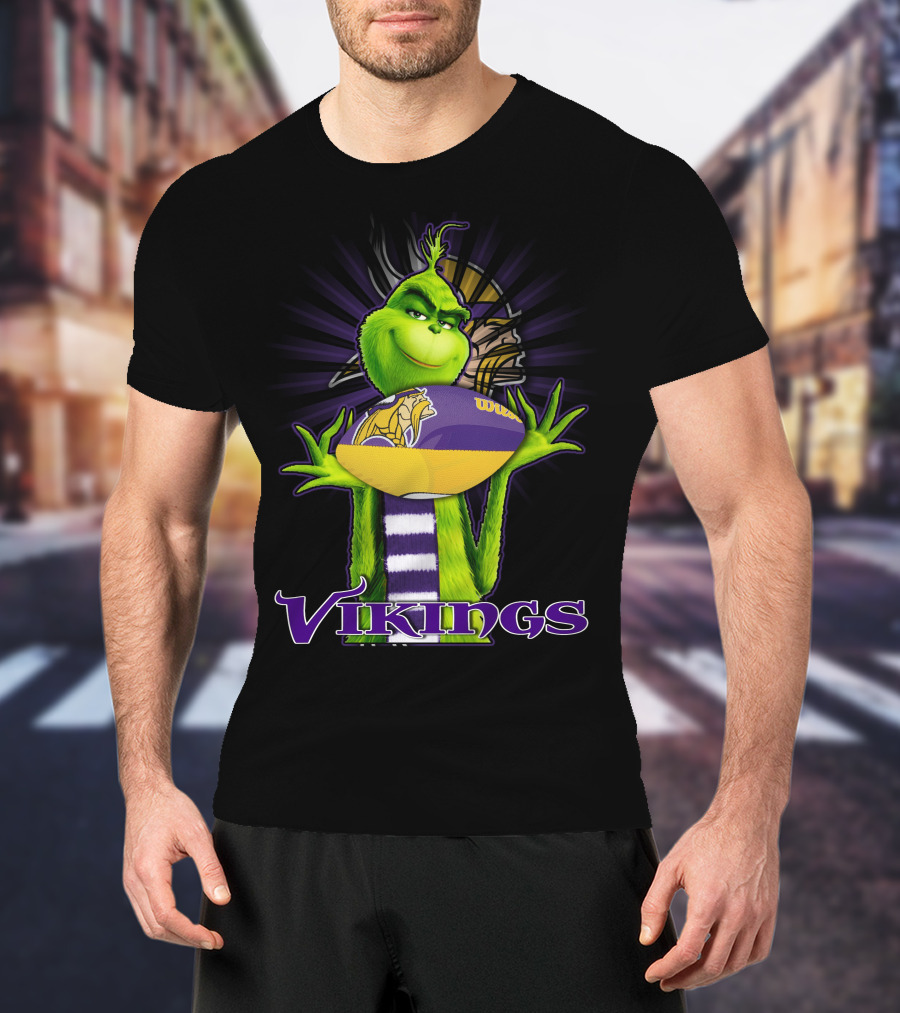 Grinch Vikings Football Minnesota Team Spirit T-Shirt