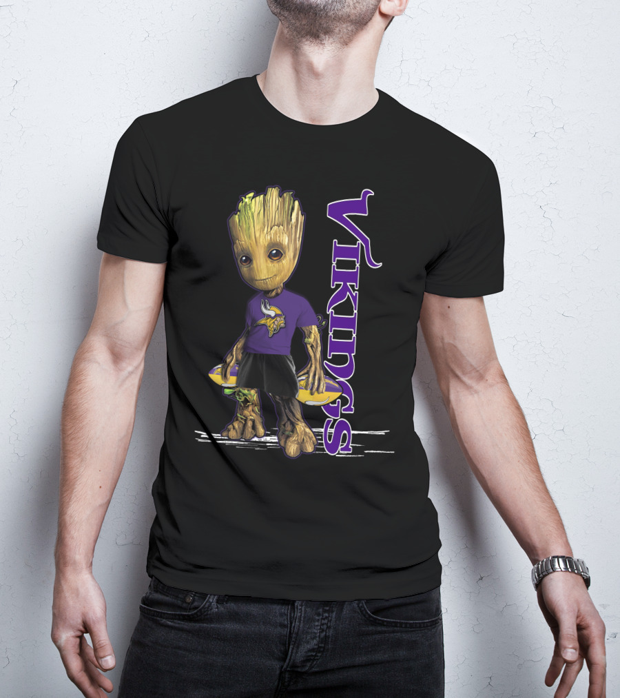 Groot Minnesota Vikings Logo Fan T-Shirt