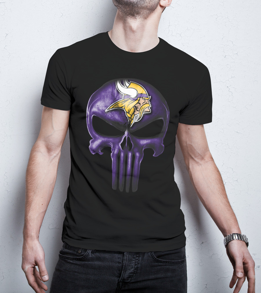 Skull Minnesota Vikings T-Shirt