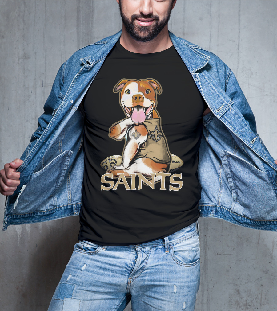 Pittbull Wilson Fleur-de-Lis Saints T-Shirt