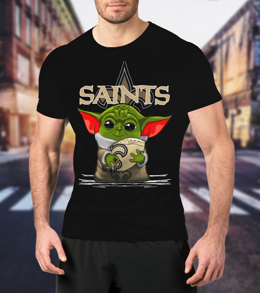Yoda V3 New Orleans Saints Football Alien Character T-Shirt