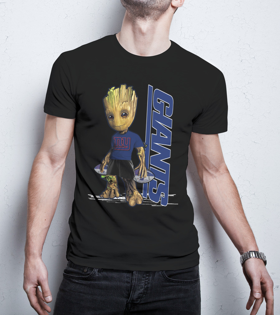 Groot New York Giants NFL Character Crossover T-Shirt