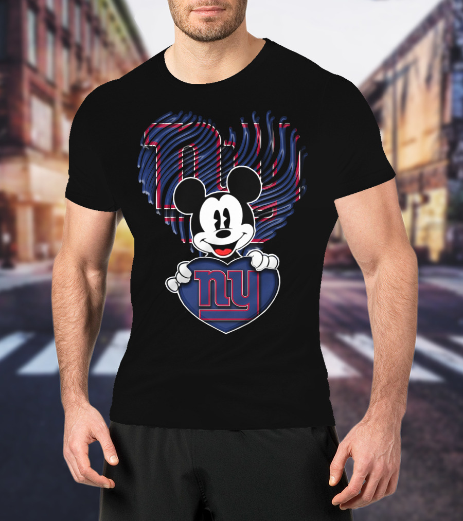 Mick NY Giants Heart T-Shirt