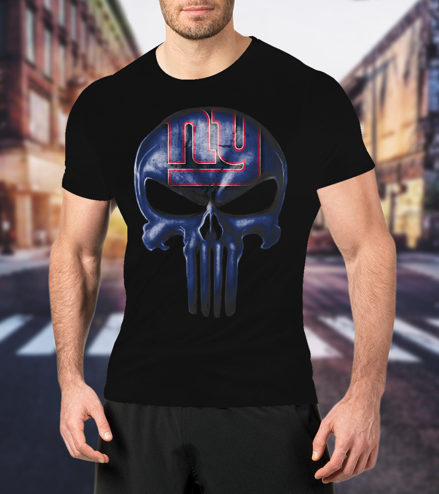 Skull Ny Giants Logo Mashup T-Shirt