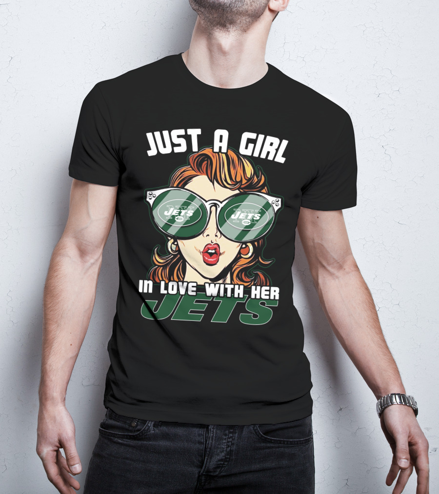 Just A Girl In Love With Her Jets New York Jets T-Shirt