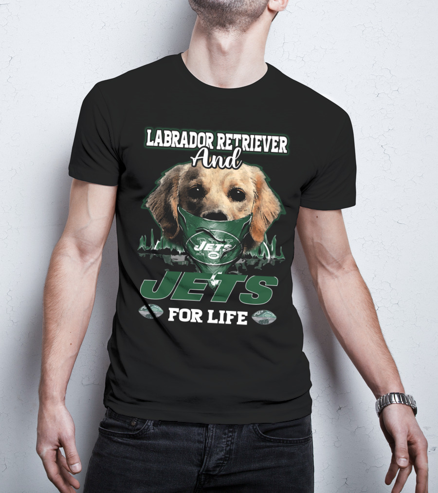 Labrador Retriever And Jets For Life T-Shirt