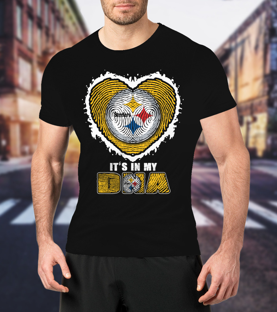 It's In My DNA Pittsburgh Steelers Heart T-Shirt