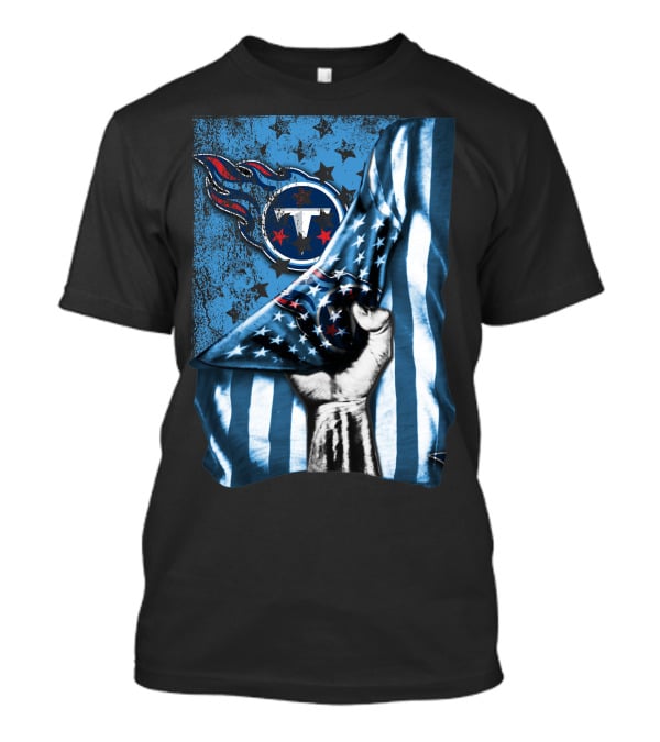 Flag Tennessee Titans American Stars Stripes T-Shirt