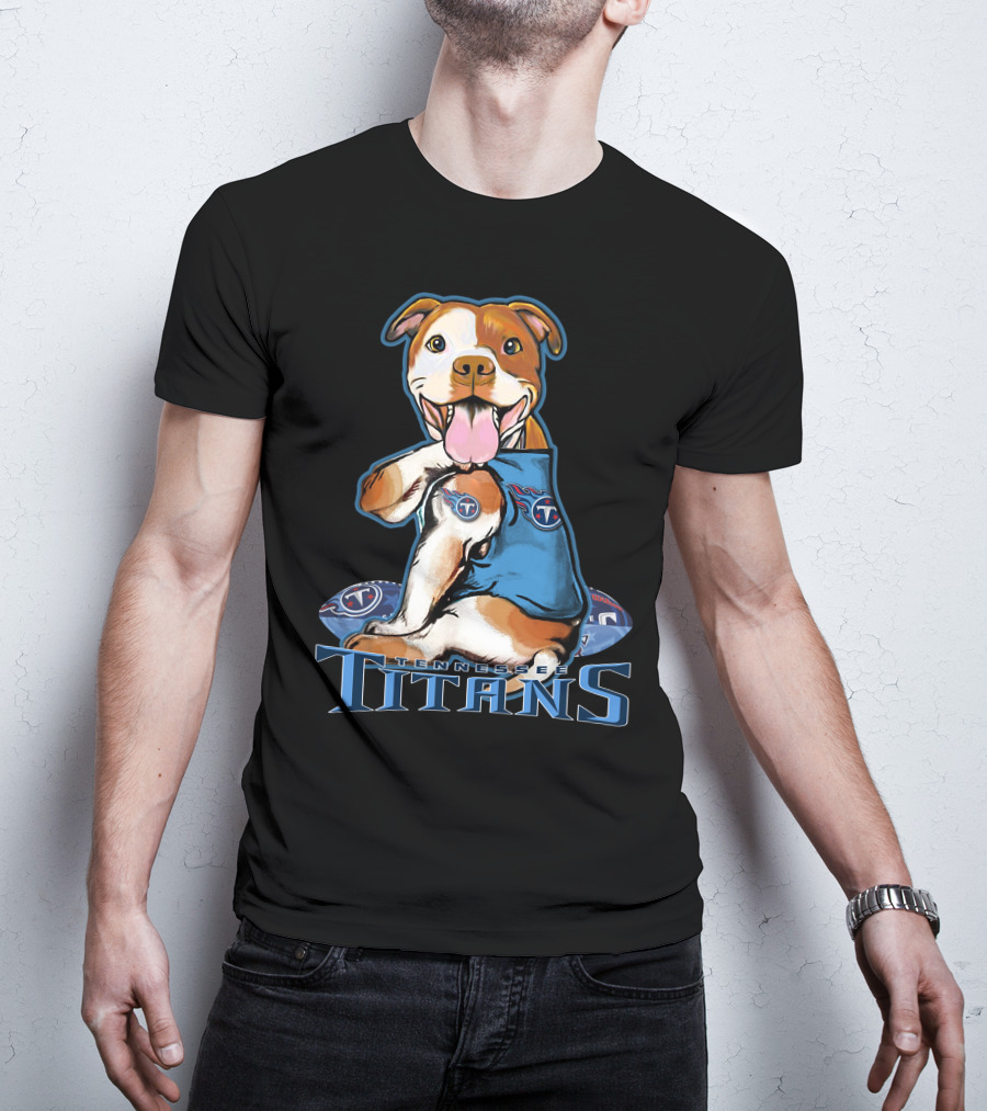 Pittbull Tennessee Titans Football Team Spirit T-Shirt
