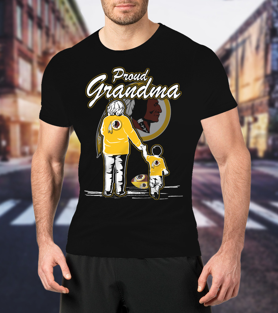 Proud Grandma Washington Redskins Football Family Heritage T-Shirt