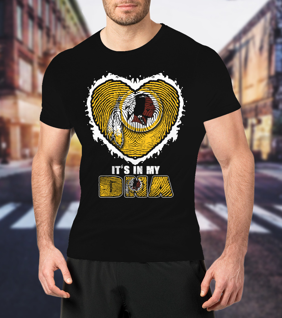 It's In My Dna Heart Washington Redskins T-Shirt