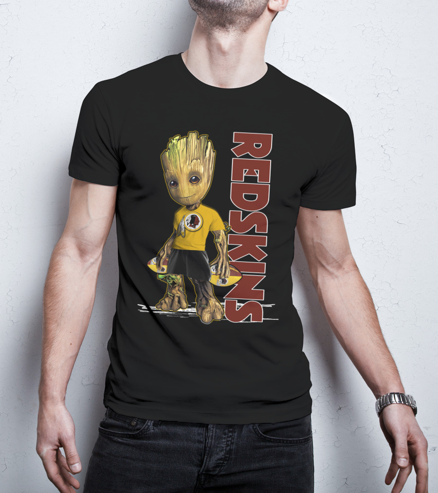 Groot V1 Washington Redskins Football Character T-Shirt