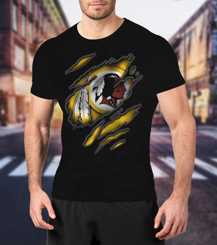 Torn Washington Redskins Football Team T-Shirt