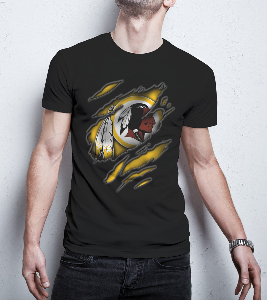 Torn Washington Redskins Football Team T-Shirt