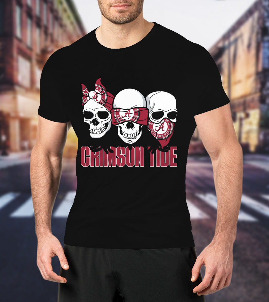 Skull Crimson Tide Alabama T-Shirt