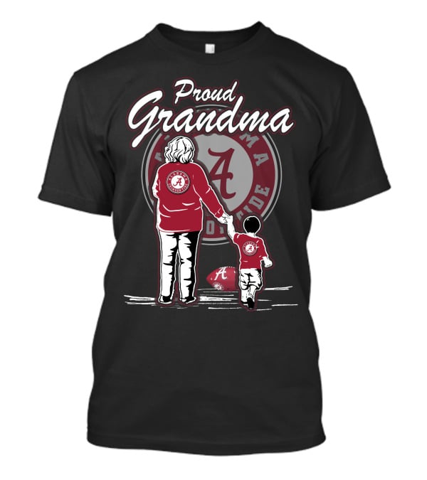 Proud Grandma Alabama Crimson Tide Football Family T-Shirt