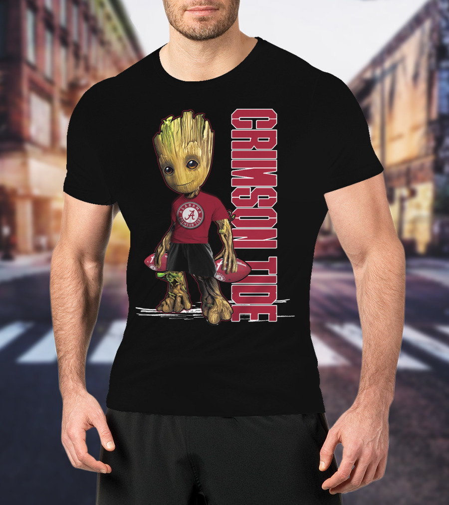 Groot Alabama Crimson Tide Football T-Shirt