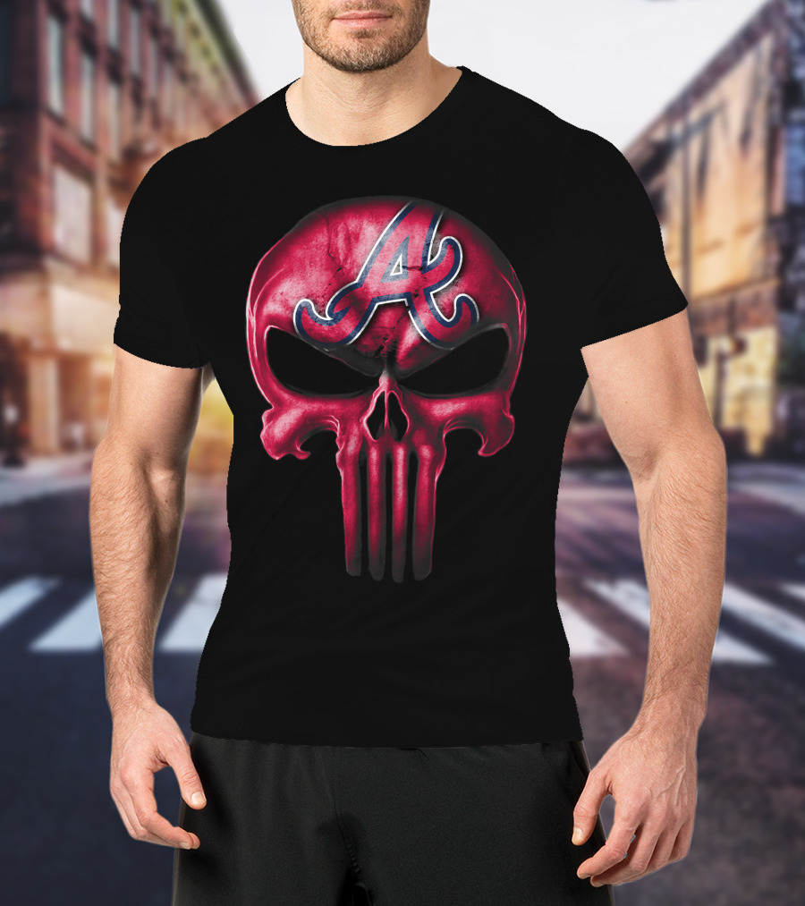 Atlanta Braves Skull V3 Logo Iconic T-Shirt