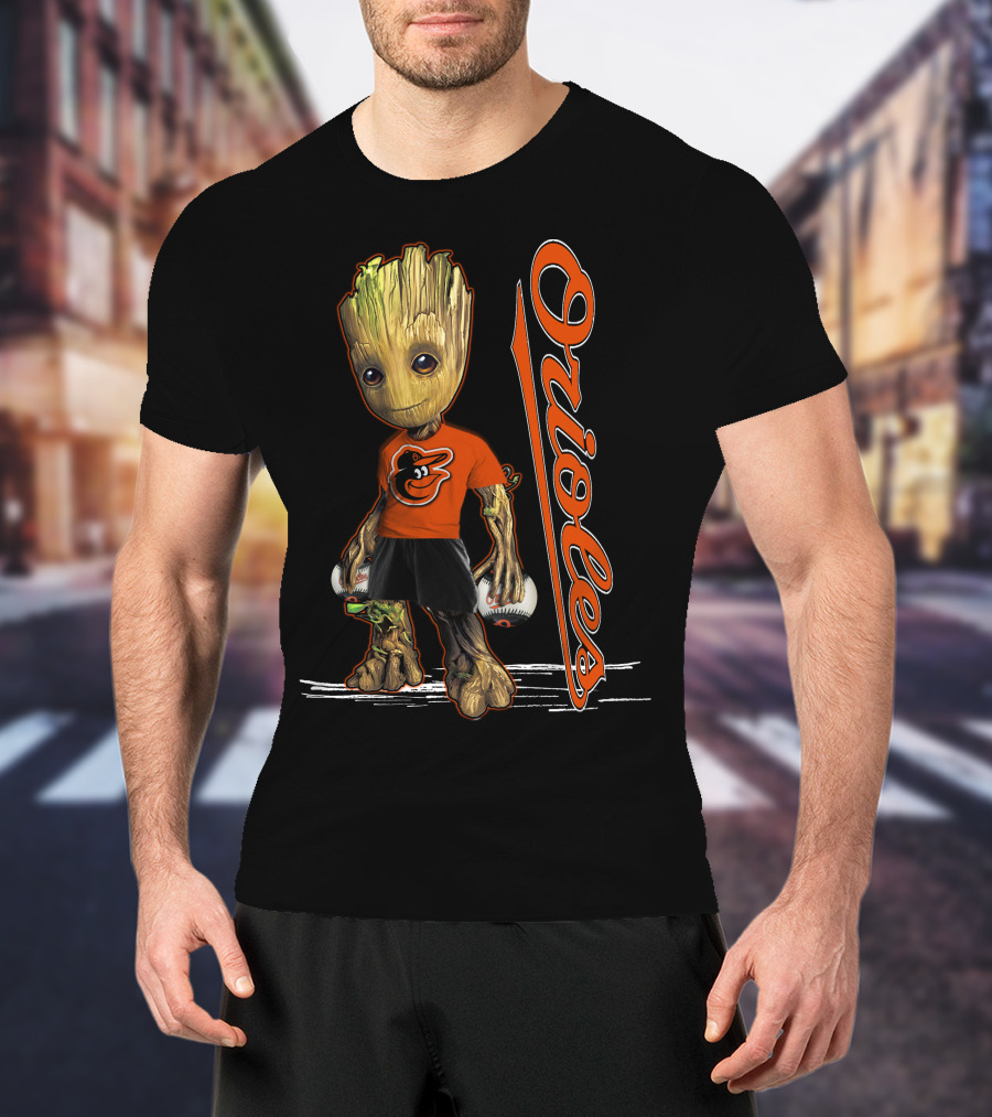 Groot Orioles Baltimore Baseball Team T-Shirt