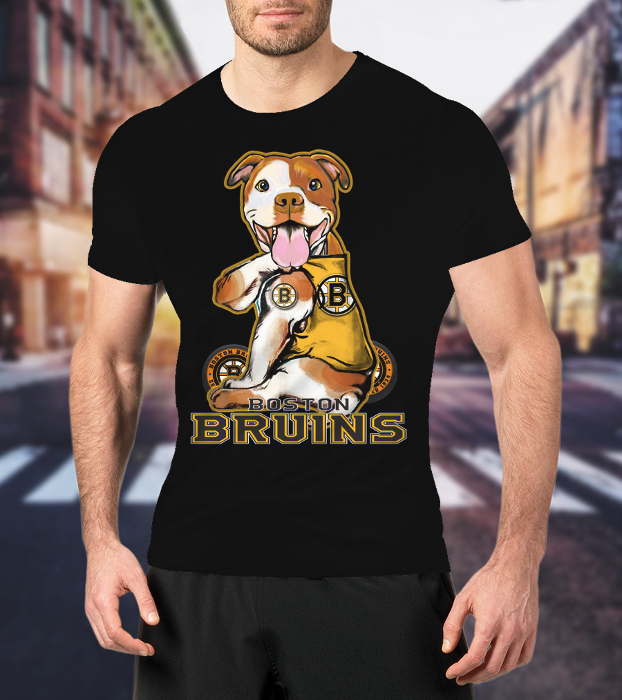 Boston Bruins Pittbull Hockey Fan T-Shirt