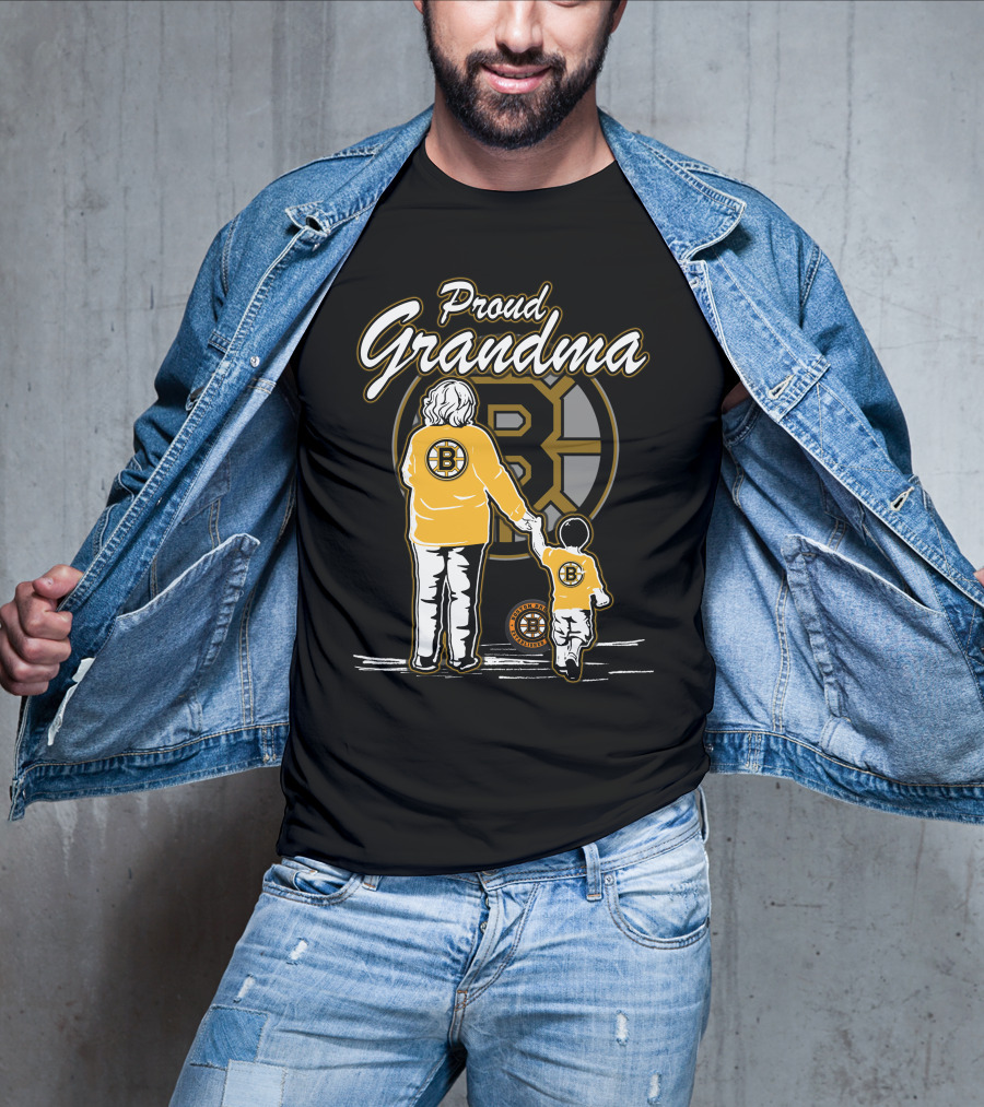 Proud Grandma Boston Bruins Family Fan T-Shirt