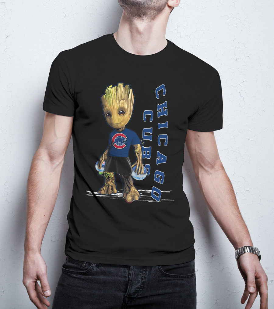 Groot Chicago Cubs Baseball Team Fan T-Shirt