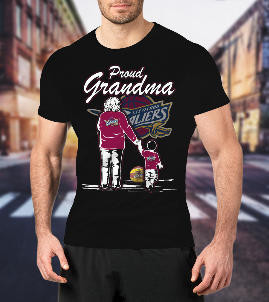 Proud Grandma Cleveland Cavaliers Family Loyalty T-Shirt