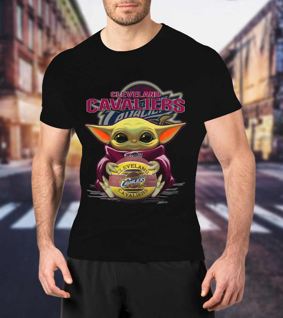 Cleveland Cavaliers Yoda With Basketball T-Shirt