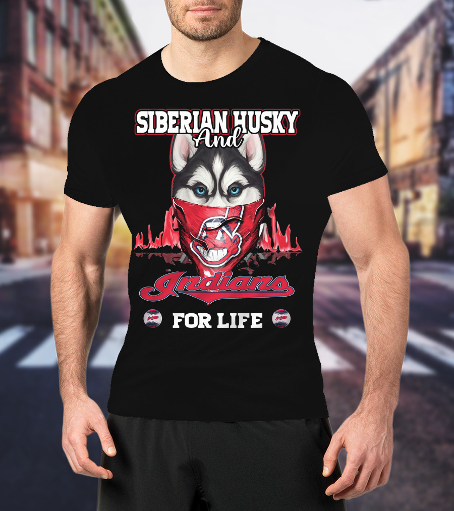 Siberian Husky And Indians For Life T-Shirt