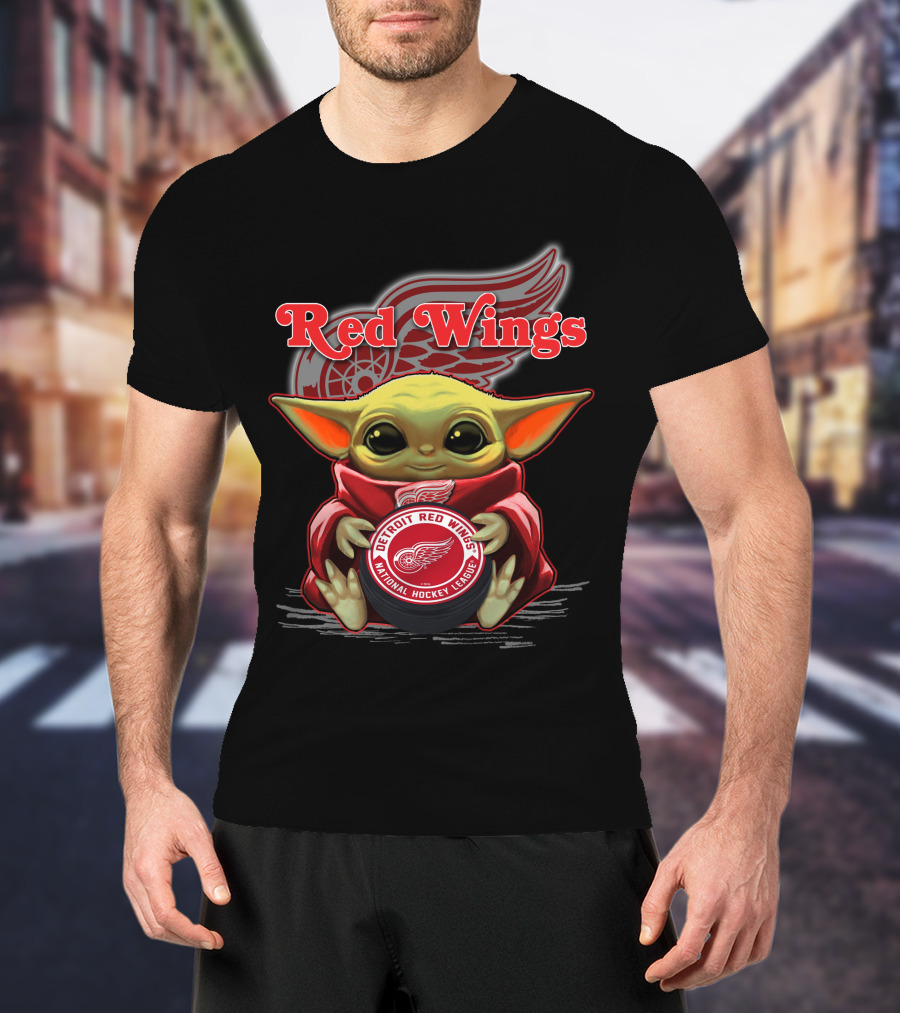 Yoda Detroit Red Wings NHL National Hockey League T-Shirt
