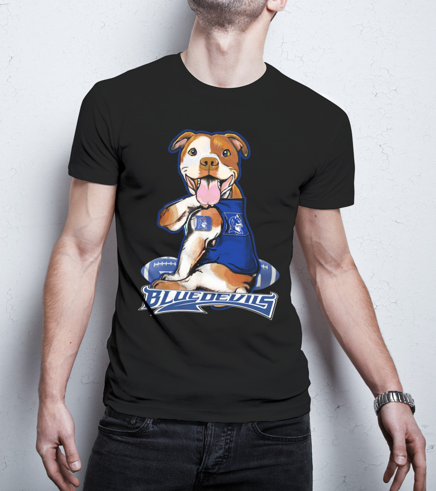 Pittbull Blue Devils Football Mascot T-Shirt