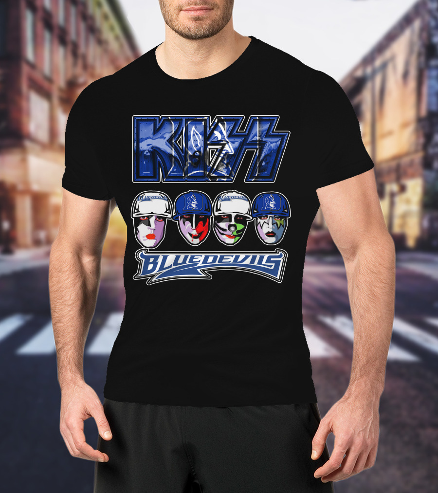 KISS Duke Blue Devils Face Paint T-Shirt
