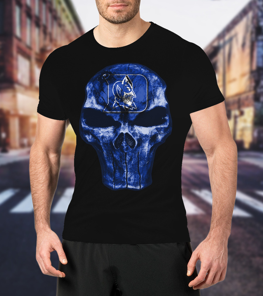 Duke Blue Devils Skull T-Shirt