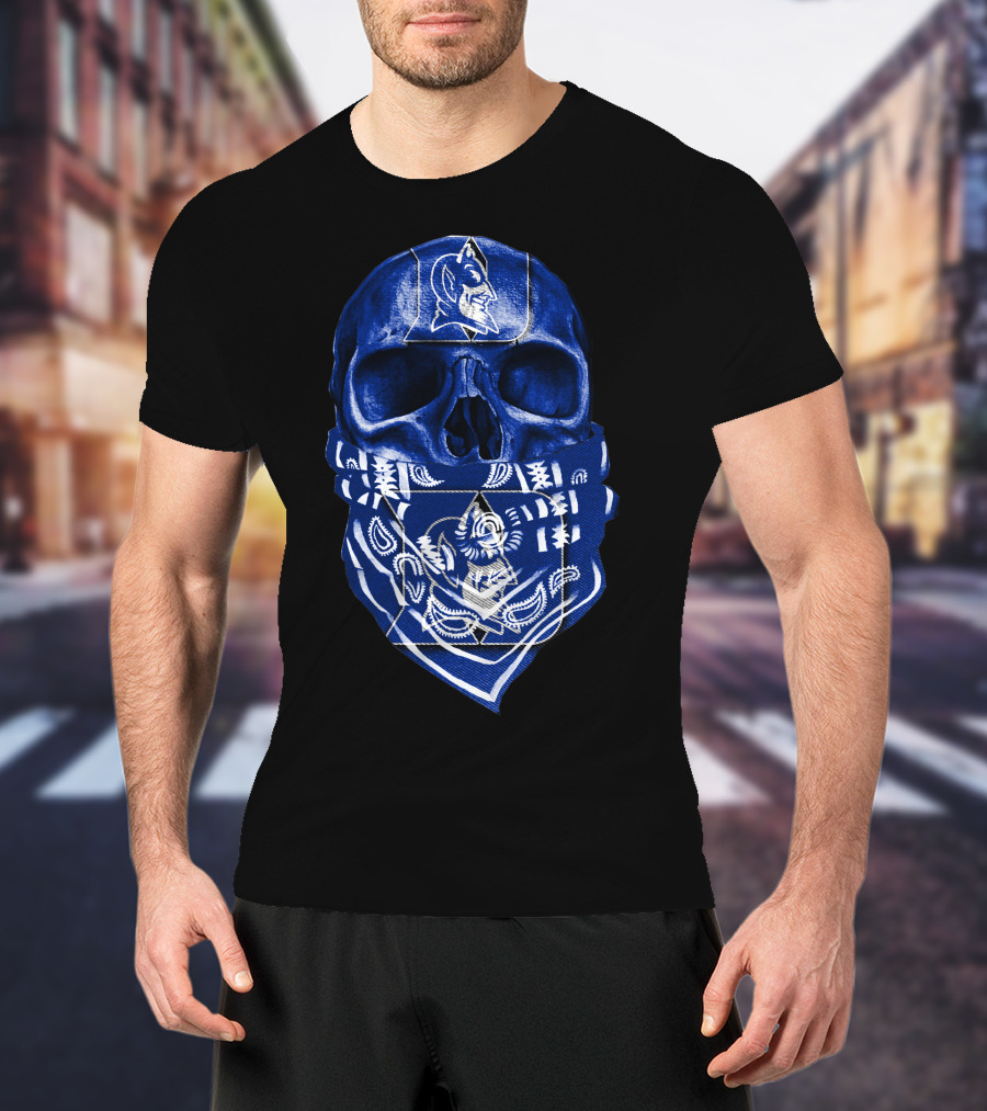 Skull Bandana Duke Blue Devils T-Shirt