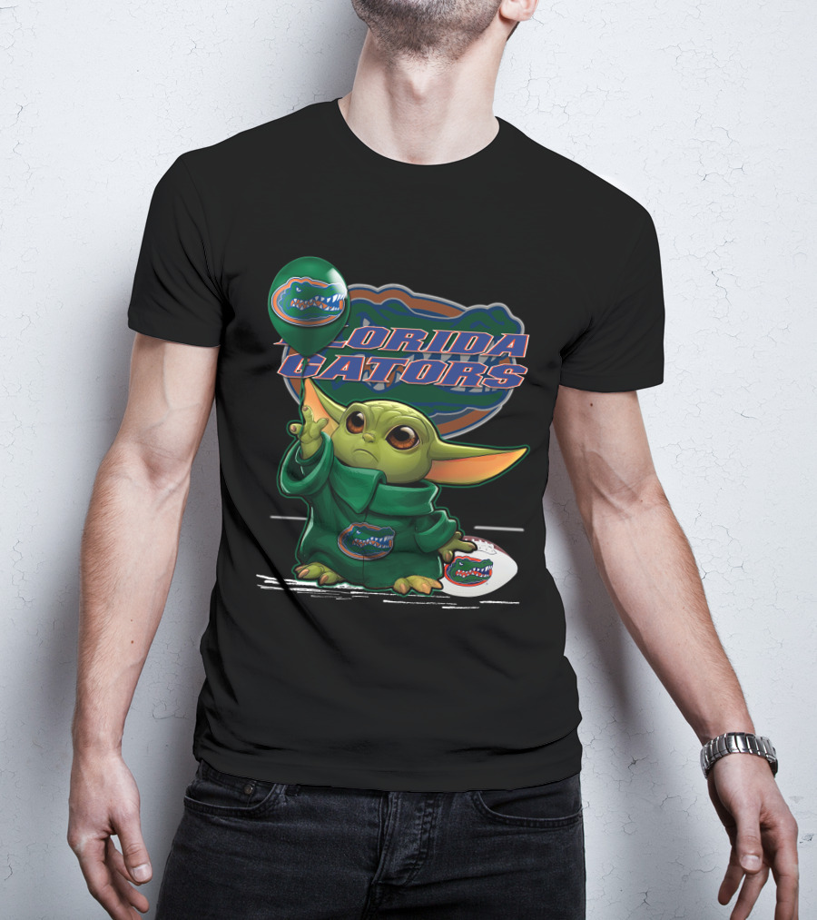 Yoda Florida Gators Balloon And Helmet T-Shirt
