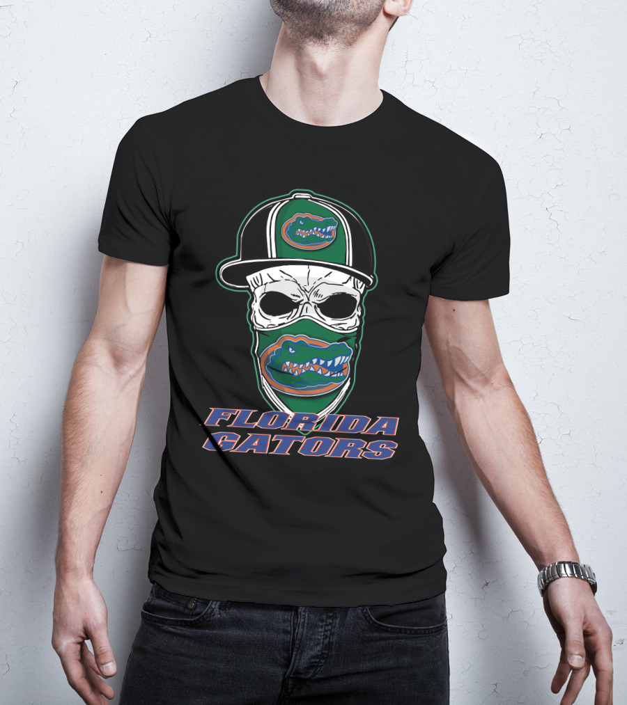 Florida Gators Skull Mask Hat T-Shirt