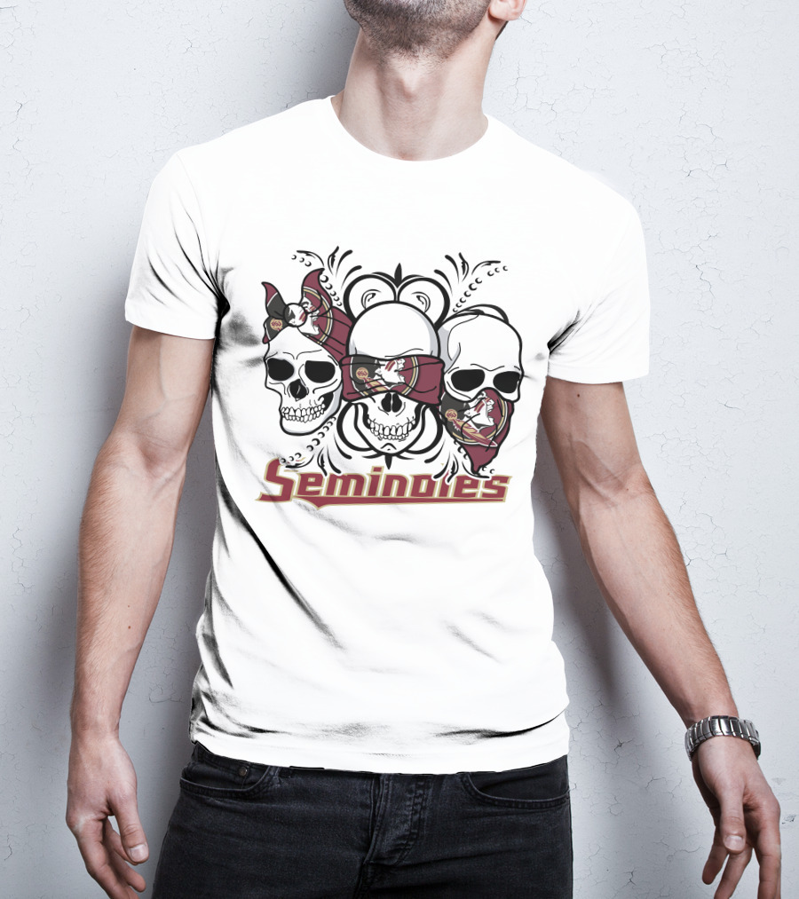 Seminoles 3 Skull Florida State T-Shirt