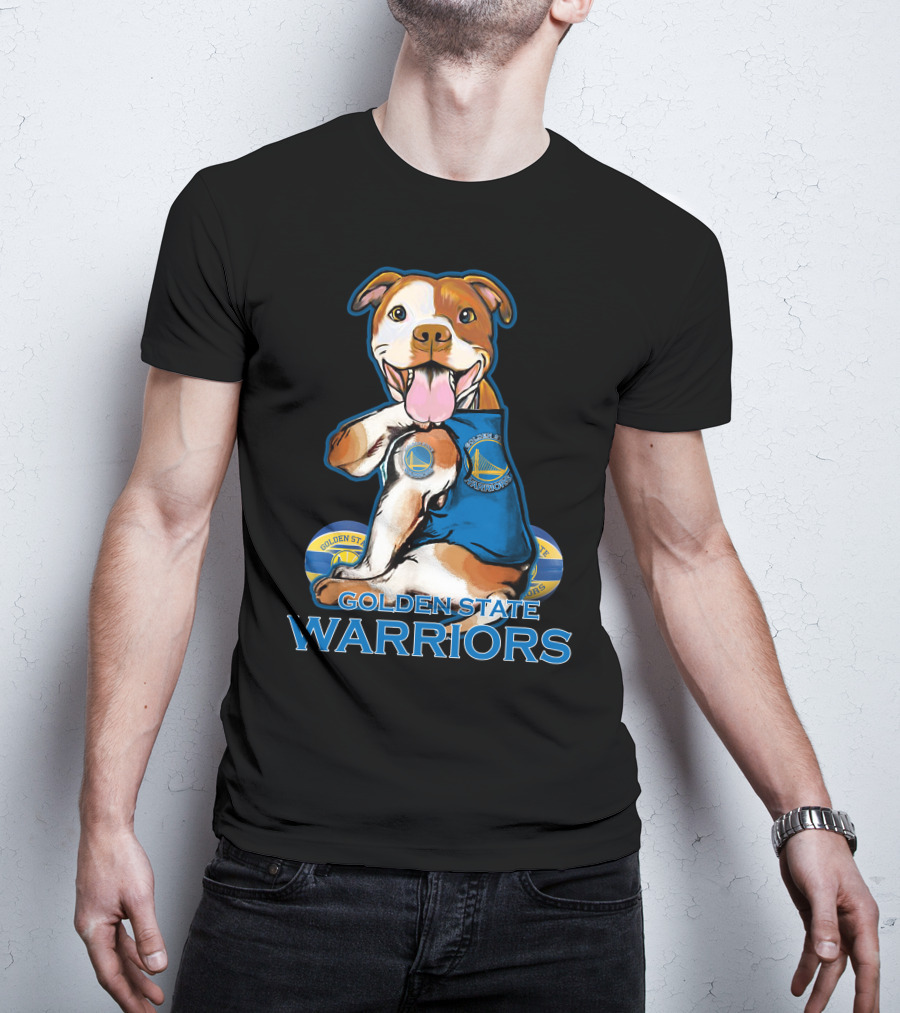 Golden State Warriors Pitbull Basketball Fan T-Shirt