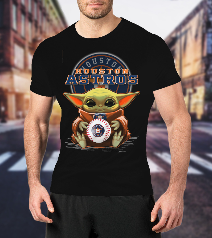 Houston Astros Yoda Baseball Team T-Shirt