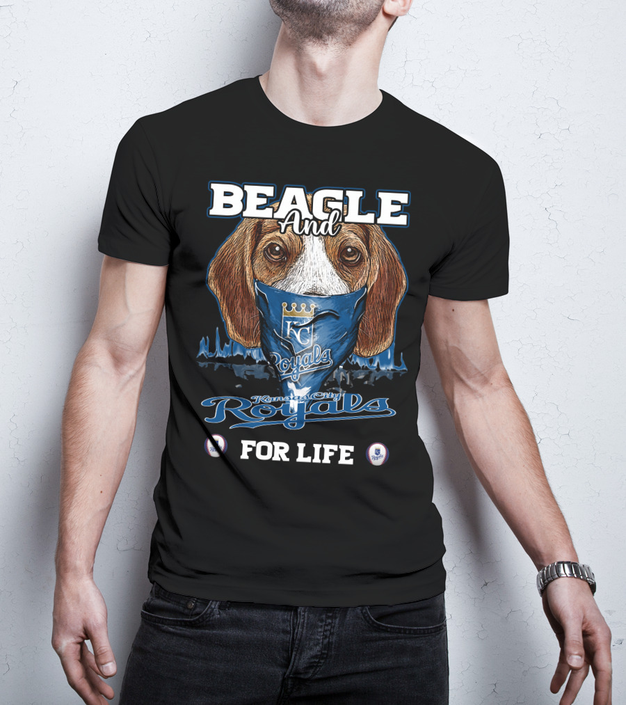 Beagle And Kansas City Royals For Life T-Shirt