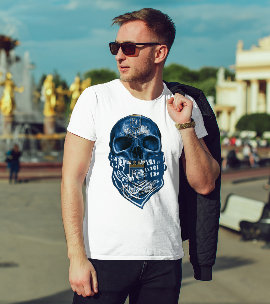 KC Royals Skull Bandana T-Shirt