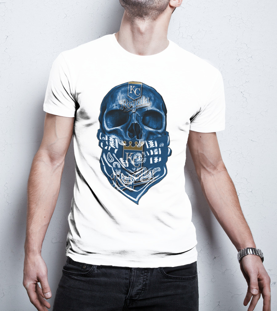 KC Royals Skull Bandana T-Shirt